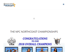 Tablet Screenshot of northcoastchampionships.com